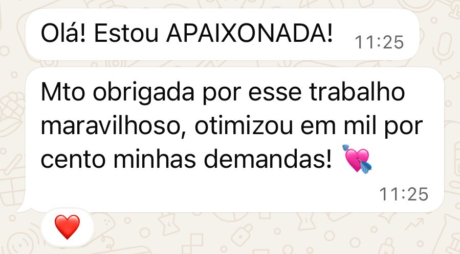 Depoimento — superou minhas expectativas